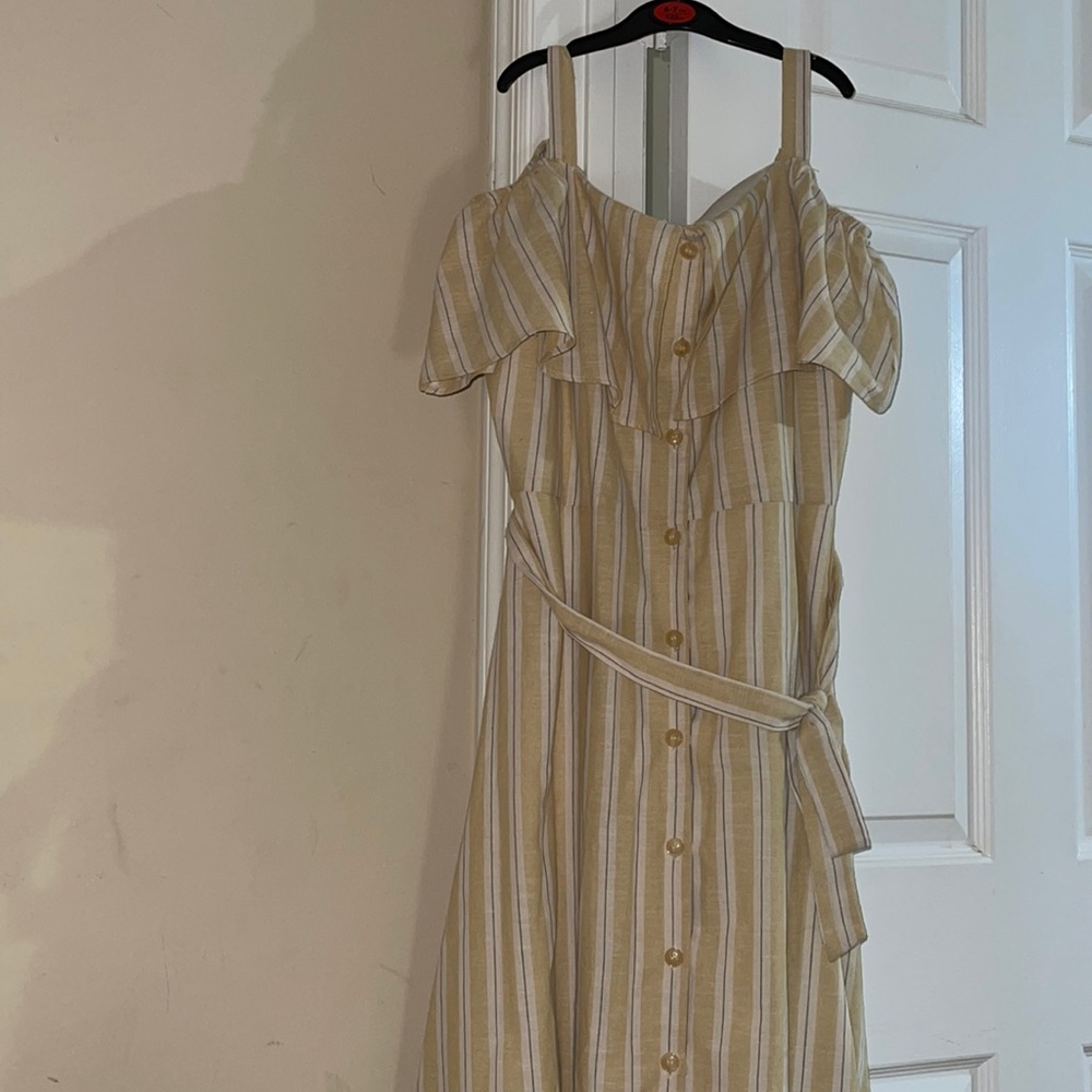 Stripes yellow dress